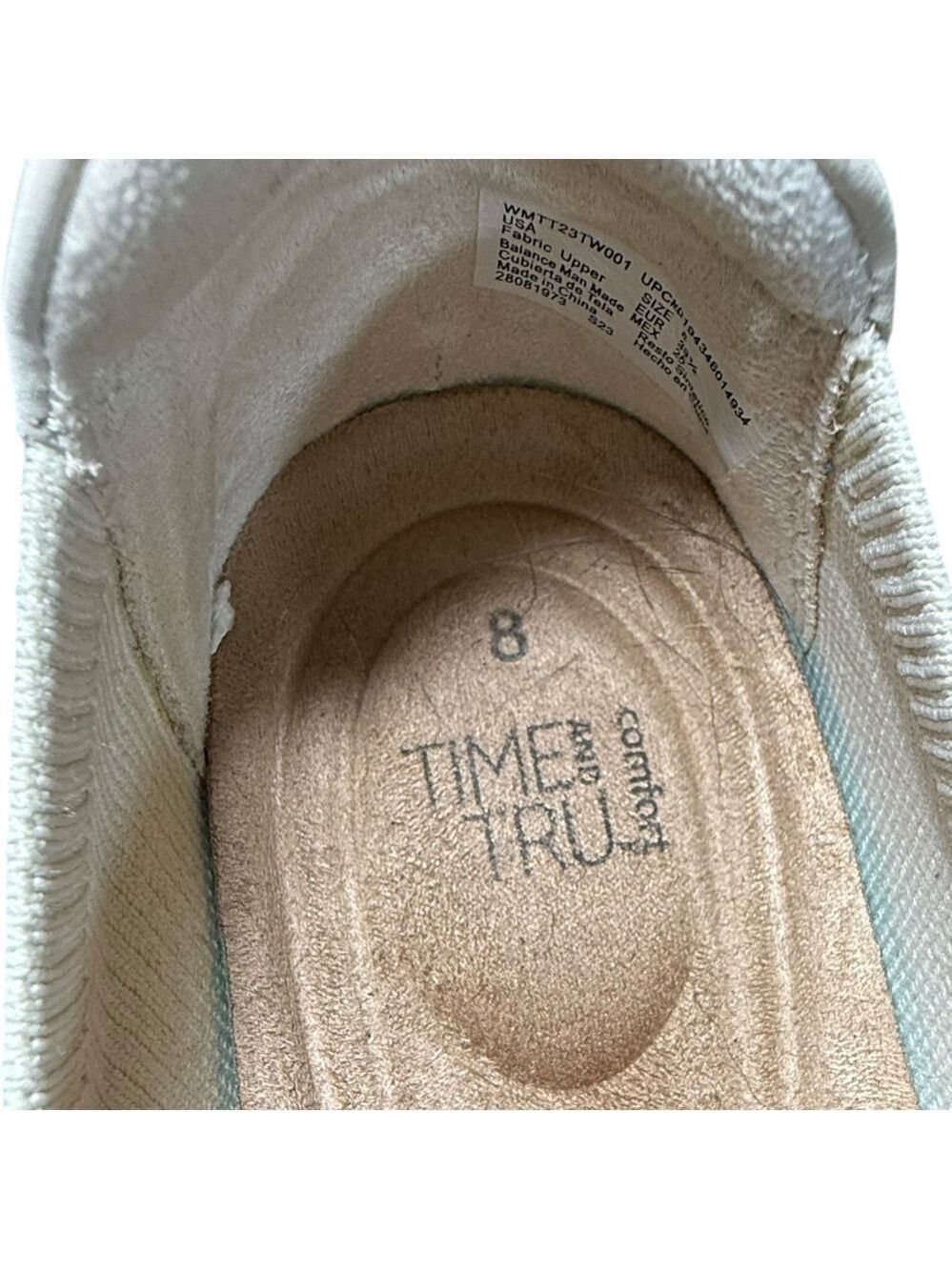 Time and Tru Women's Two-Tone Comfort Loafers Bone Size 8 - Picture 5 of 10